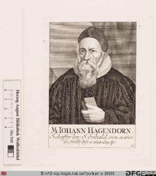 Bildnis Johann Hagendorn