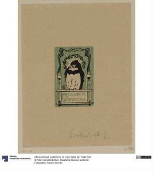 Exlibris Dr. W. Carl