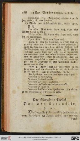 Das sechszehnte Capitel: Von den Gerundiis