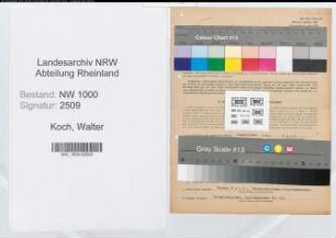 Entnazifizierung Walter Koch, geb. 15.02.1892 (Bandwirker)
