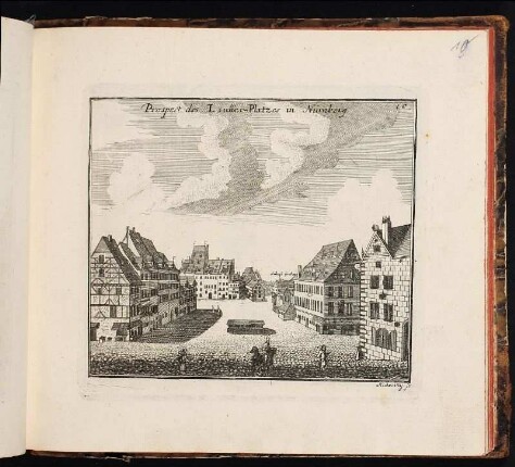10 Prospect des Lauffer-Platzes in Nürnberg. - Innerer Laufer Platz, Nürnberg