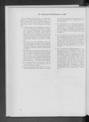10. Änderung des Wahlrechts von 1957