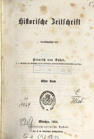 Historische Zeitschrift : HZ. 11. 1863