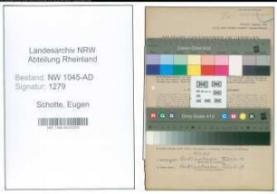 Entnazifizierung Eugen Schotte , geb. 28.09.1906 (Werbefachmann)