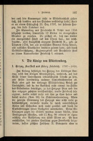 237-255, 1. Herzog, Kurfürst und König Friedrich (1797-1816)