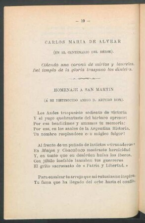 Carlos María de Alvear : [En el centenario del héroe]