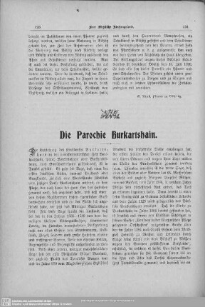 Die Parochie Burkartshain