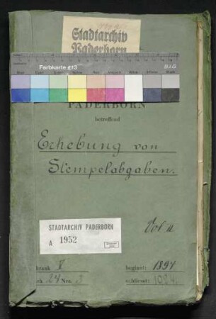 Erhebung von Stempelabgaben