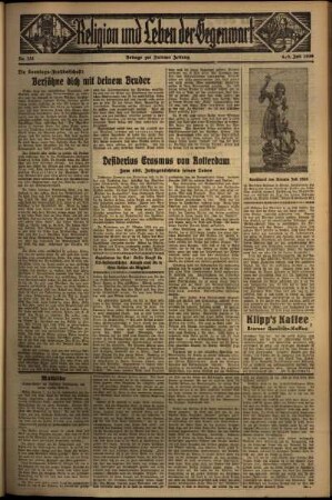 Dritte Ausgabe vom Sonntag, den 05. Juli 1936.