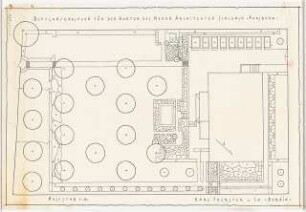 Garten Schunck, Augsburg: Pflanzplan 1:50