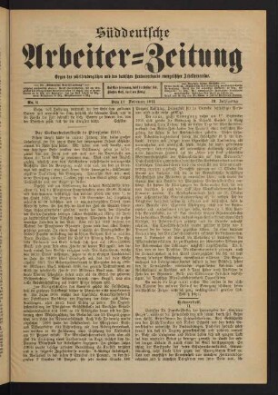 Nr. 6. Den 12. Februar 1911. - Nr. 10. Den 12. März 1911.