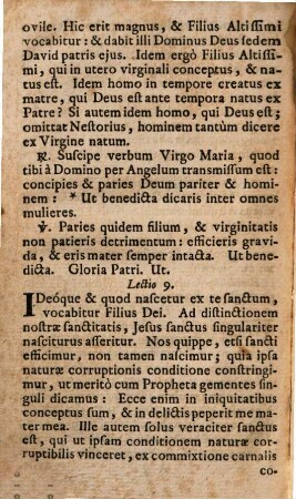 Die XVIII. Decembris. In festo Expectationis beatae Mariae virg.