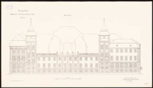 Oberverwaltungsgericht, Berlin-Charlottenburg: Nordansicht 1:100