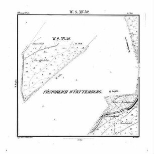 Kartenblatt SW XV 30 Stand 1842 (nur hohenzollerischer Teil)