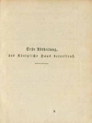 Erste-vierzehnte Abtheilung