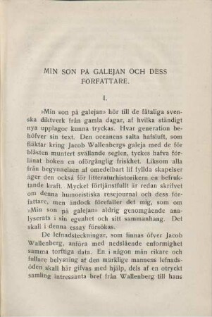 Min Son På Galejan Och Dess Författare.