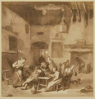 Inneres einer Bauernschänke