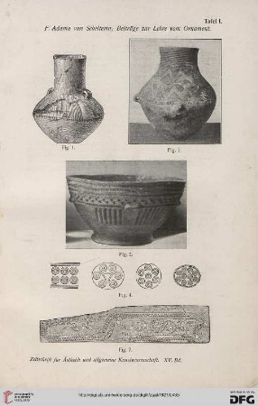 Tafel I - III (zu Scheltema: Beiträge zur Lehre vom Ornament)