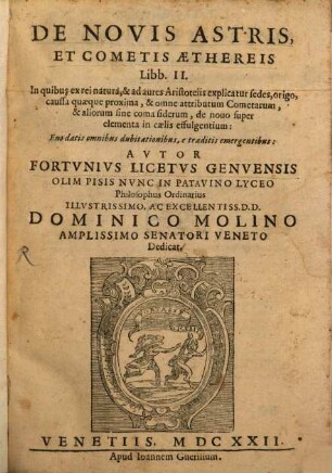 De novis astris et cometis aethereis : libri III.