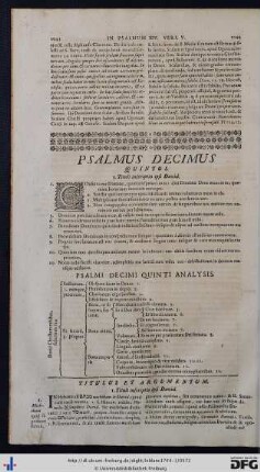 Psalmus Decimus Quintus.