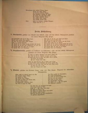 Gesangs-Unterhaltung am Mittwoch, den 18. December 1878 im Saale des katholischen Casino (Barerstraße 4)