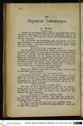 XI. Allgemeine Andeutungen.