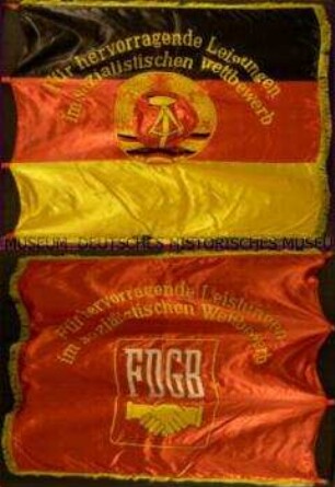 Wanderfahne des Ministerrates der DDR und des FDGB