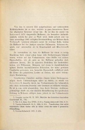 Die quantitative Bestimmung der Raffinose