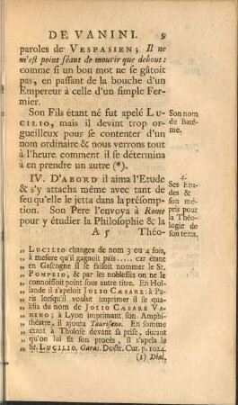 4. Ses Etudes & son mépri pour la Théologie de son tems.