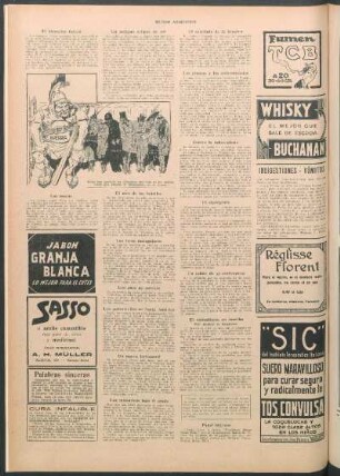 Cómo han quedado las diferentes secciones de los diarios, desde que empezó la información de la guerra [Caricatura]