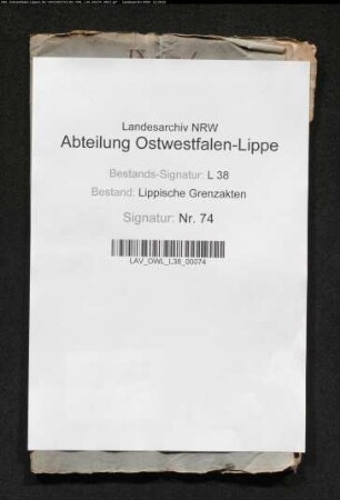 Grenze des Amtes Sternberg zum Amt Alverdissen