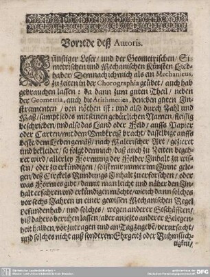 Vorrede deß Autoris.