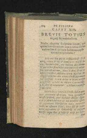 Caput XIII. Brevis Torius negotii ...
