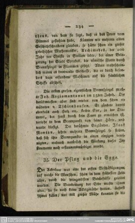 35. Der Pflug und die Egge