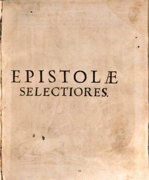 Epistolae selectiores