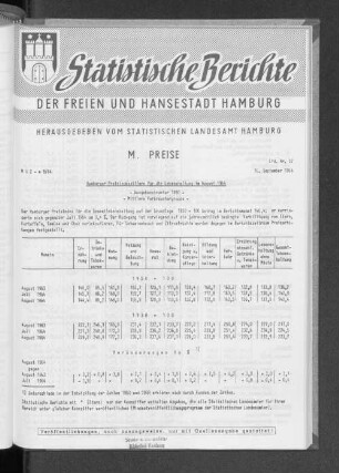 Hamburger Preisindexziffern für die Lebenshaltung im August 1964 : Lfd. Nr. 32