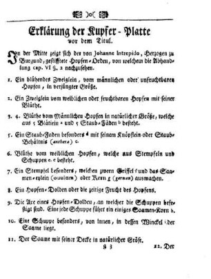 Erklärung der Kupfer-Platte vor dem Titul.