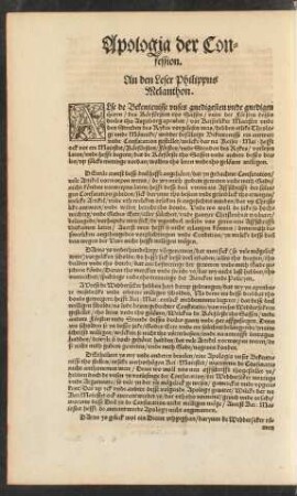 Apologia der Confession.