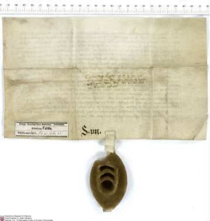 Johann [von Merlau], Abt von Fulda, bekundet für sich und seine Nachfolger, dass Hermann von Buchenau, Propst des Klosters Johannesberg bei Fulda,...