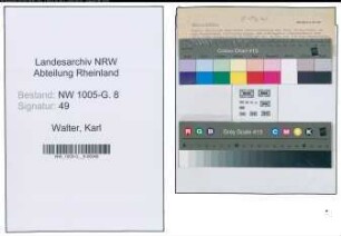 Entnazifizierung Karl Walter , geb. 05.05.1897 (Prokurist)