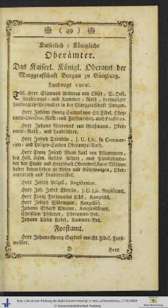 Kaiserlich-Königliche Oberämter.