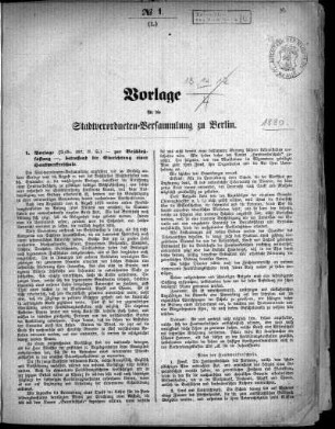 No. 1 (1), 3. Januar 1880