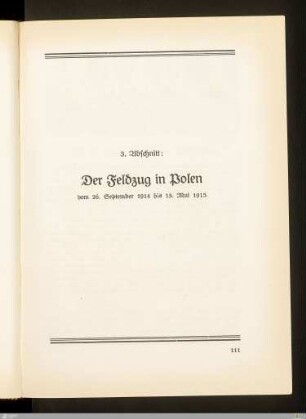 3. Abschnitt: Der Feldzug in Polen