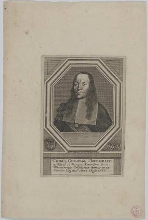 Bildnis des Georgius Guilielmus â Bidembach