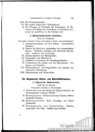 1. Allgemeine Hüttenkunde