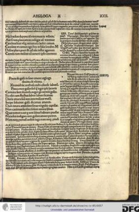 [E]xtremum hunc Arethusa. Gallus poeta eximius fuit quod Euphorionem in latinum transtulit.