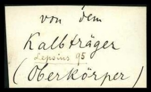 Fundzettel Kalbträger