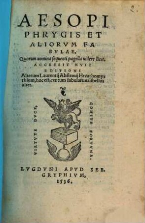 Aesopi fabulae
