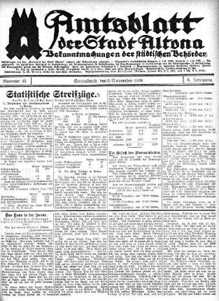 Nummer 45 : Sonnabend, den 6. November 1926