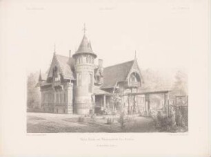 Villa Ende, Berlin-Tiergarten: Perspektivische Ansicht (aus: Architektonisches Skizzenbuch, H.124/1, 1874)